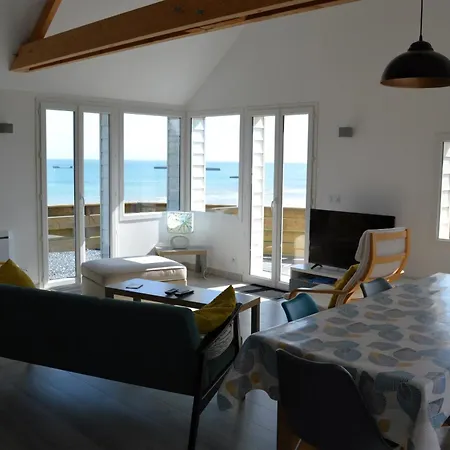 Le Perchoir Avec Vue Mer, A 300M De La Plage Saint-Come-de-Fresne Exterior photo